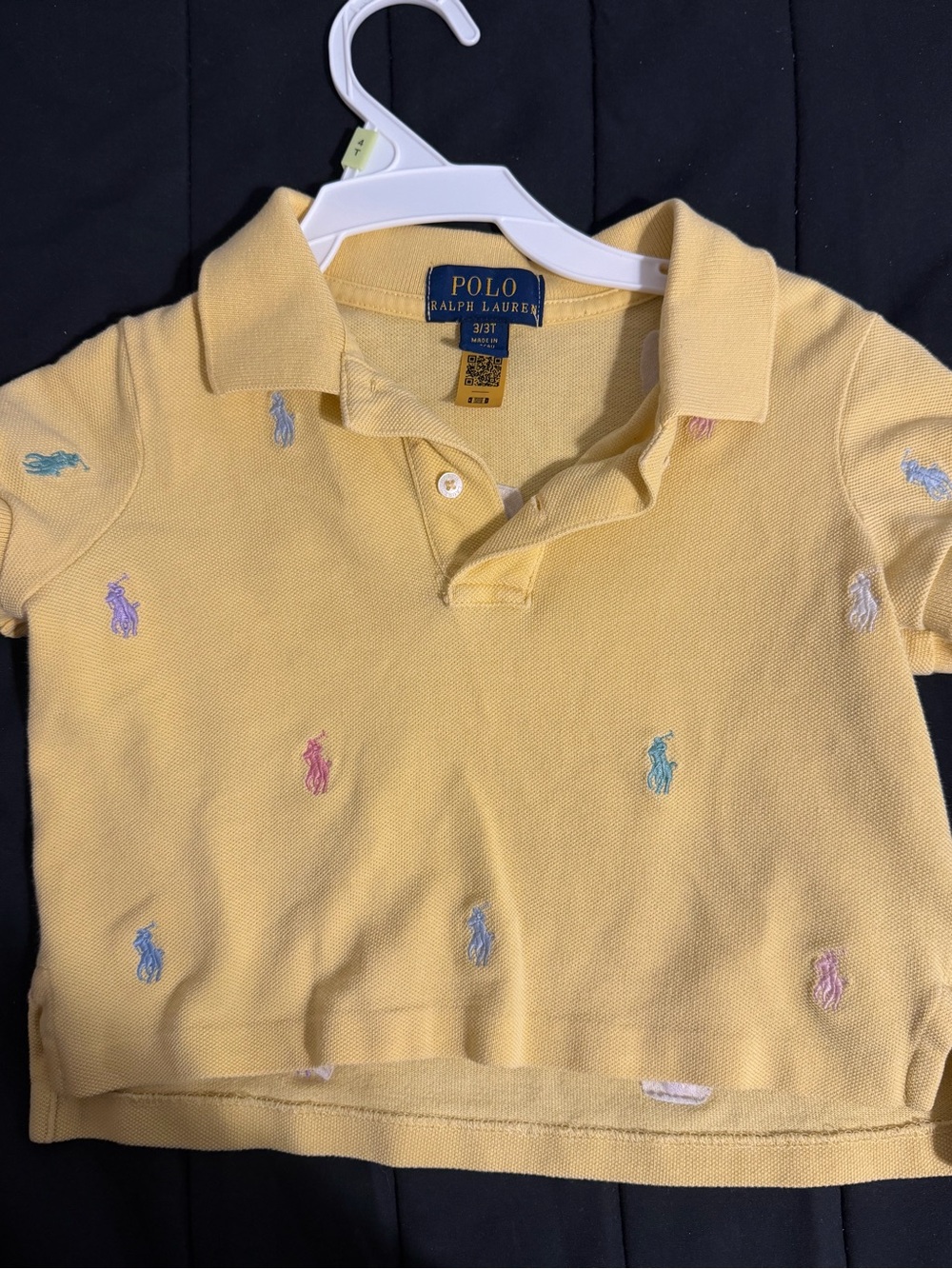 Polo by Ralph Lauren Pastel Multi-Pony Embroidered Yellow Polo